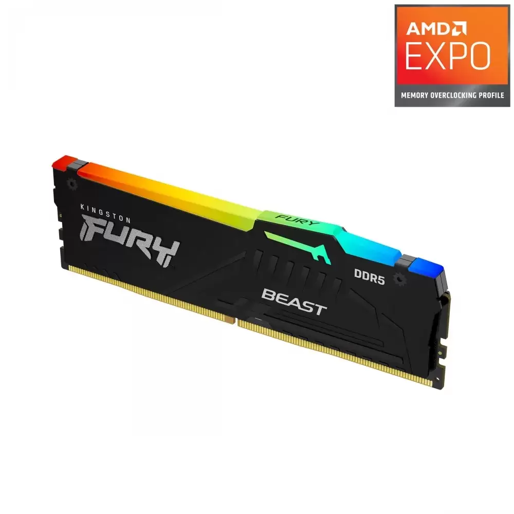 זכרון לנייח 32GB 6000MT/s DDR5 CL30 DIMM FURY Beast RGB XMP