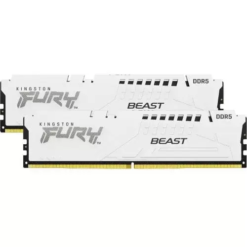 זכרון לנייח 32GB 6400MT/s DDR5 CL32 DIMM (Kit of 2) FURY Beast White XMP