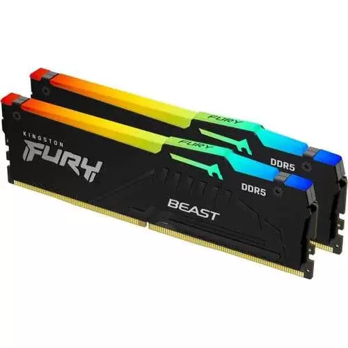 זכרון לנייח 32GB 6400MT/s DDR5 CL32 DIMM (Kit of 2) FURY Beast RGB XMP