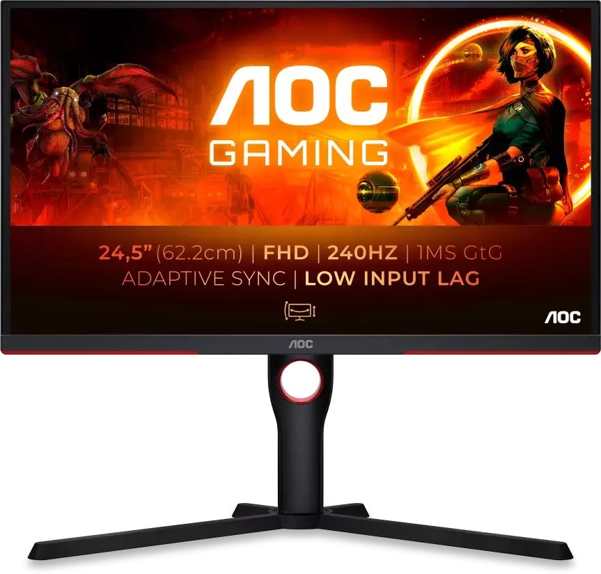 מסך גיימינג ''24.5 AOC 25G3ZM/BK 240Hz Full HD