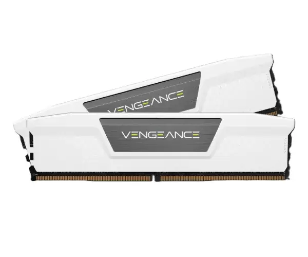 זכרון  לנייח  Corsair Vengeance 32GB 2X16 DDR5 6000Mhz C36 WHITE לבן