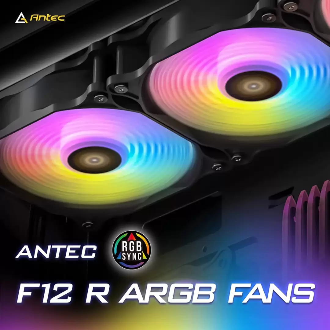 סט 3 מאווררים Antec F12 Racing ARGB fan - 3PK תמונה 2