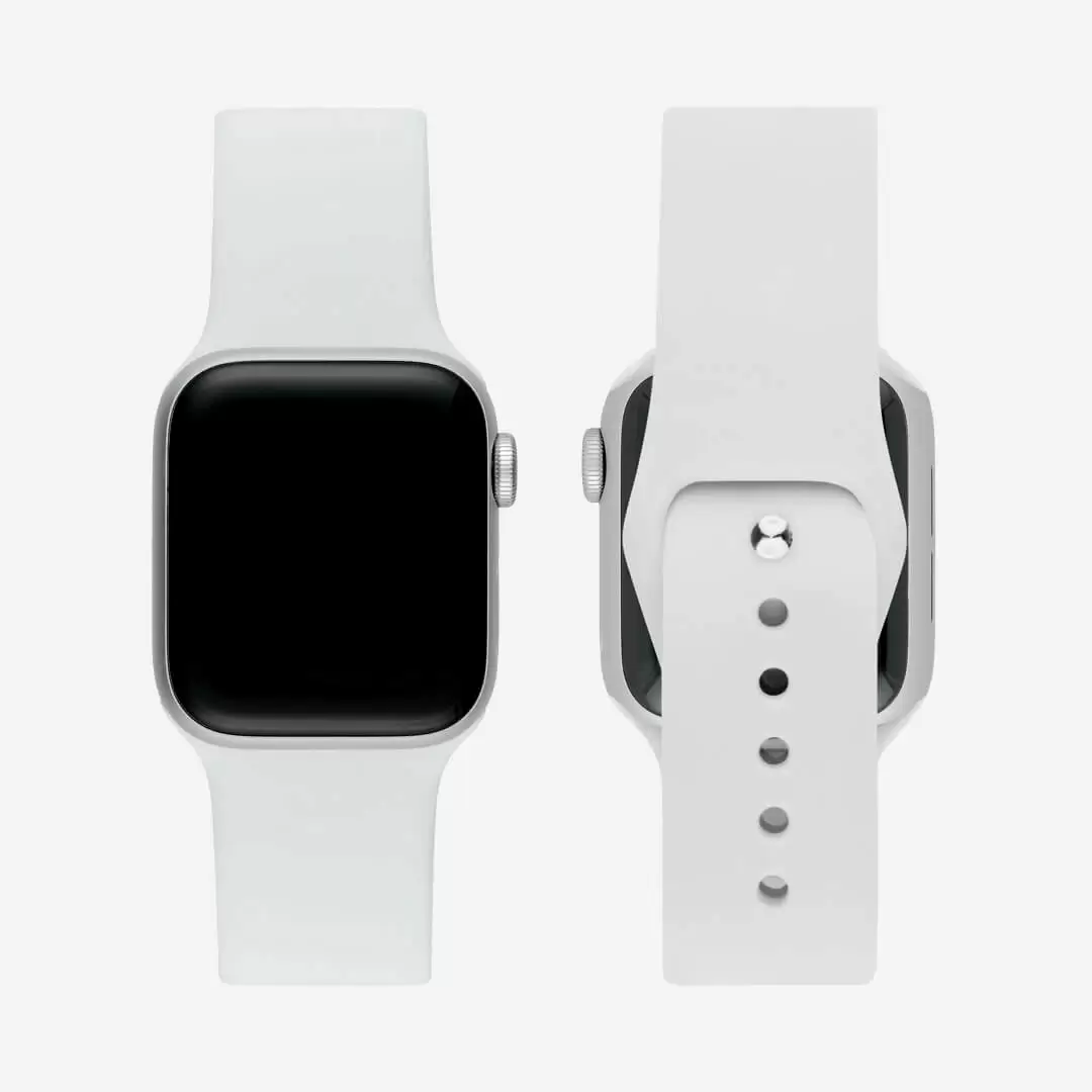 רצועת סיליקון APPLE WATCH 42/44/45MM לבן