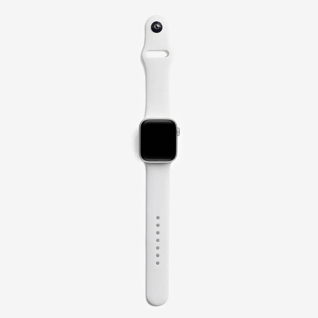 רצועת סיליקון APPLE WATCH 42/44/45MM לבן תמונה 2