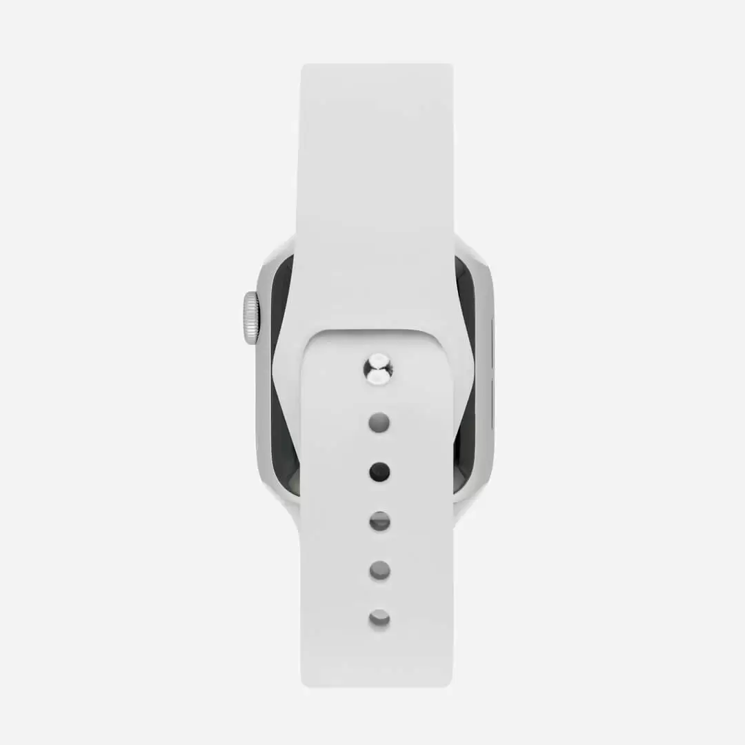 רצועת סיליקון APPLE WATCH 42/44/45MM לבן תמונה 5