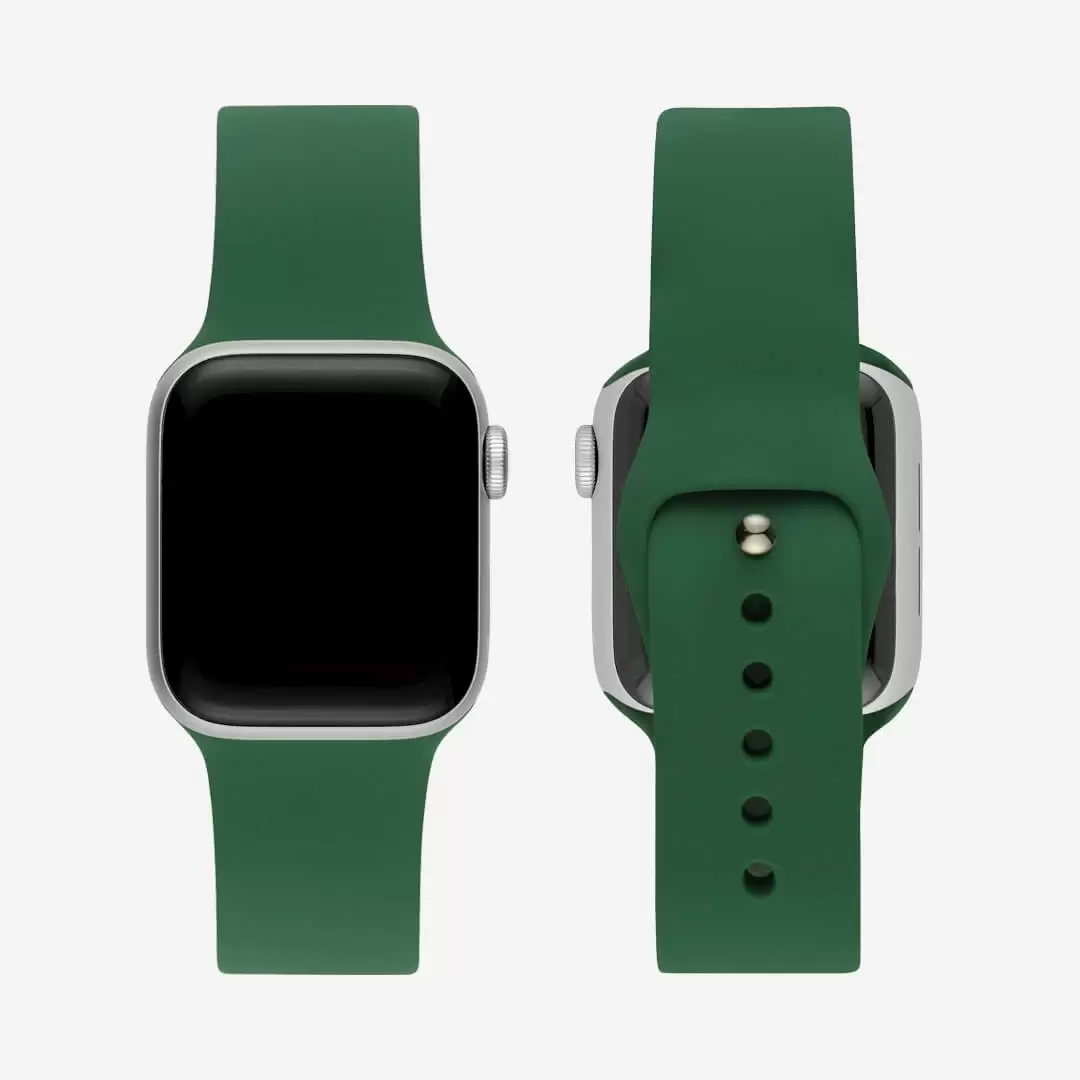 רצועת סיליקון APPLE WATCH 41MM ירוק כהה