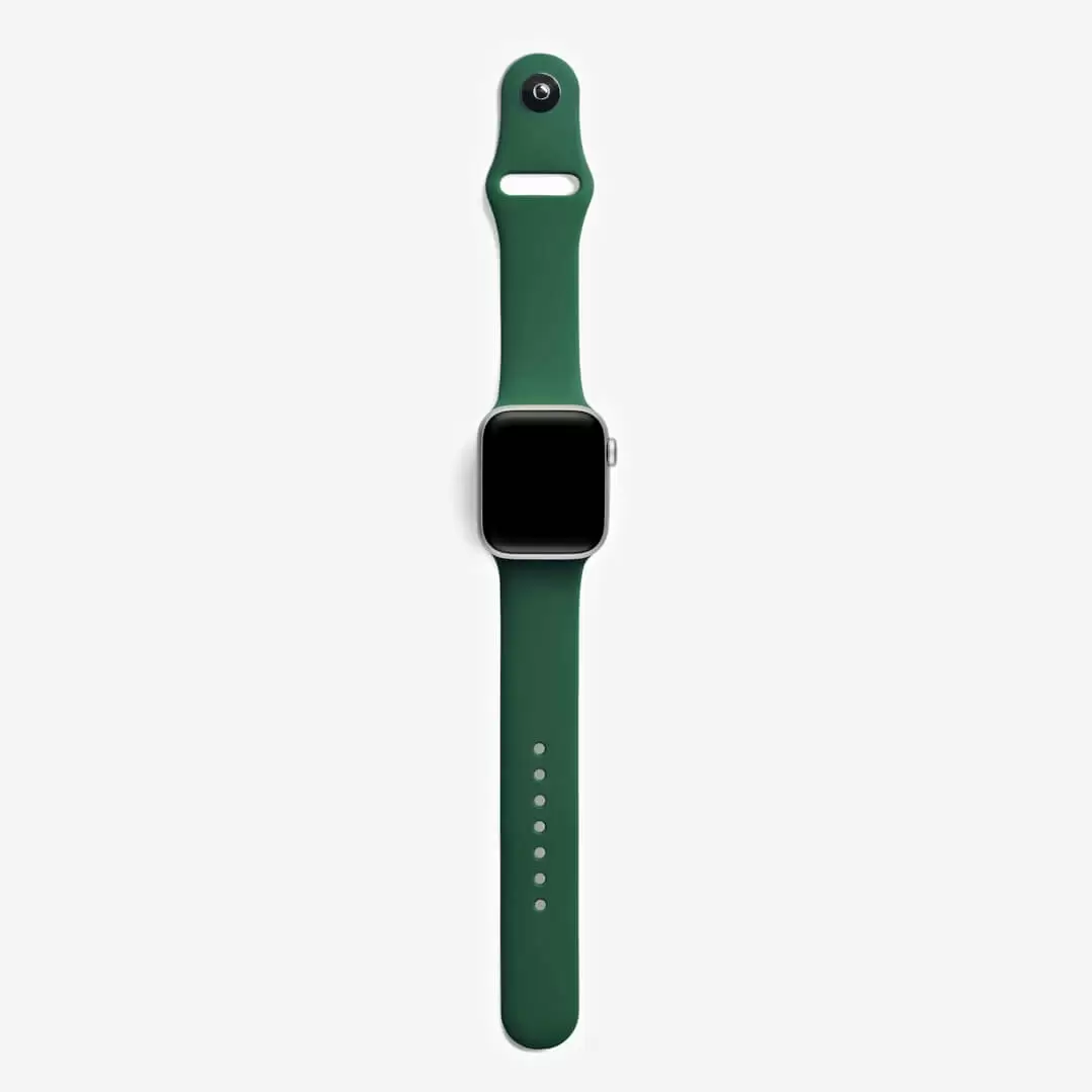 רצועת סיליקון APPLE WATCH 41MM ירוק כהה תמונה 2