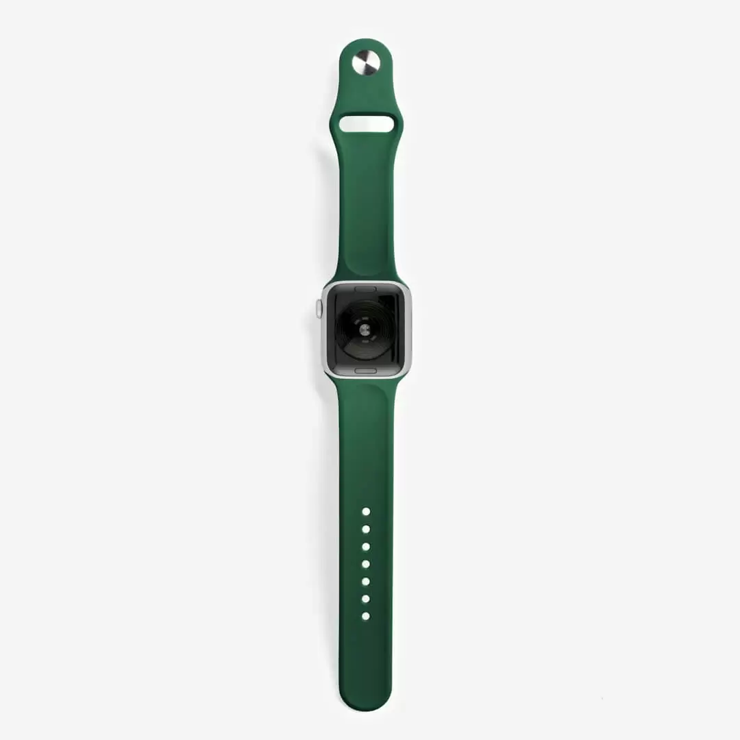 רצועת סיליקון APPLE WATCH 41MM ירוק כהה תמונה 3