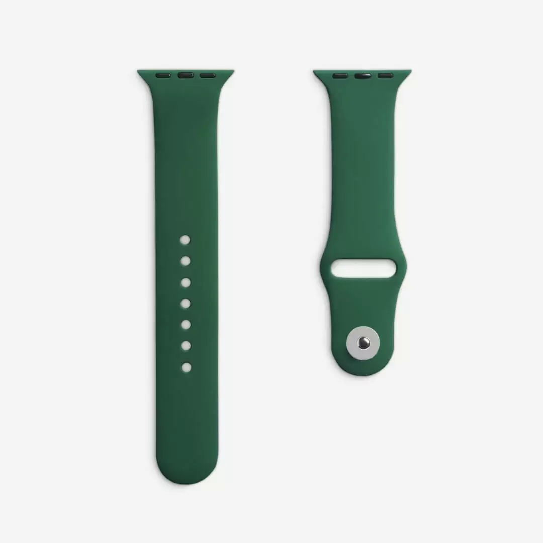 רצועת סיליקון APPLE WATCH 41MM ירוק כהה תמונה 4