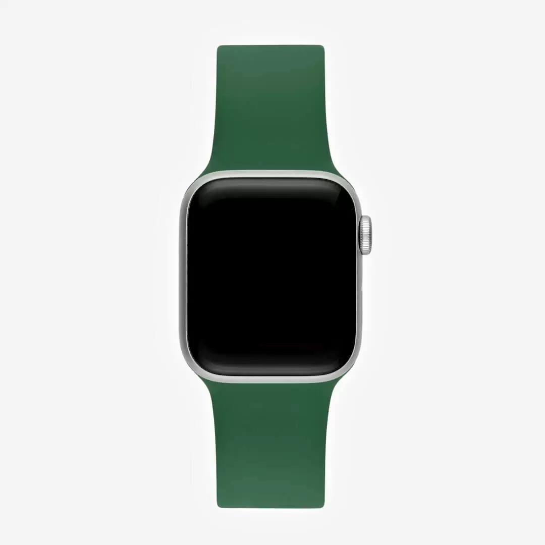 רצועת סיליקון APPLE WATCH 41MM ירוק כהה תמונה 5