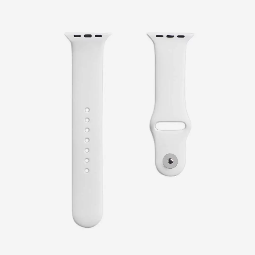 רצועת סיליקון APPLE WATCH 38/40/41MM לבן תמונה 3