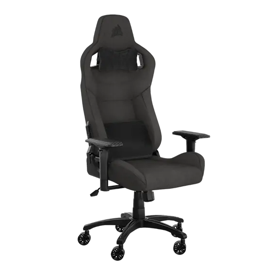 כיסא גיימינג בד CORSAIR T3 RUSH 2023 Fabric Charcoal/Grey פחם מלא תמונה 2