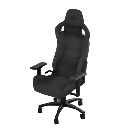 כיסא גיימינג בד CORSAIR T3 RUSH 2023 Fabric Charcoal/Grey פחם מלא תמונה 3