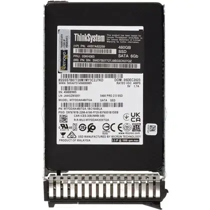 דיסק פנימי LENOVO ThinkSystem 5400 PRO 960GB SATA 6Gb HS SSD-3Y תמונה 2
