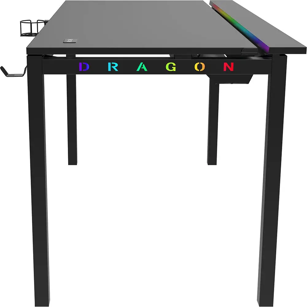 שולחן גיימינג Dragon Magma XL כולל תאורת RGB תמונה 2