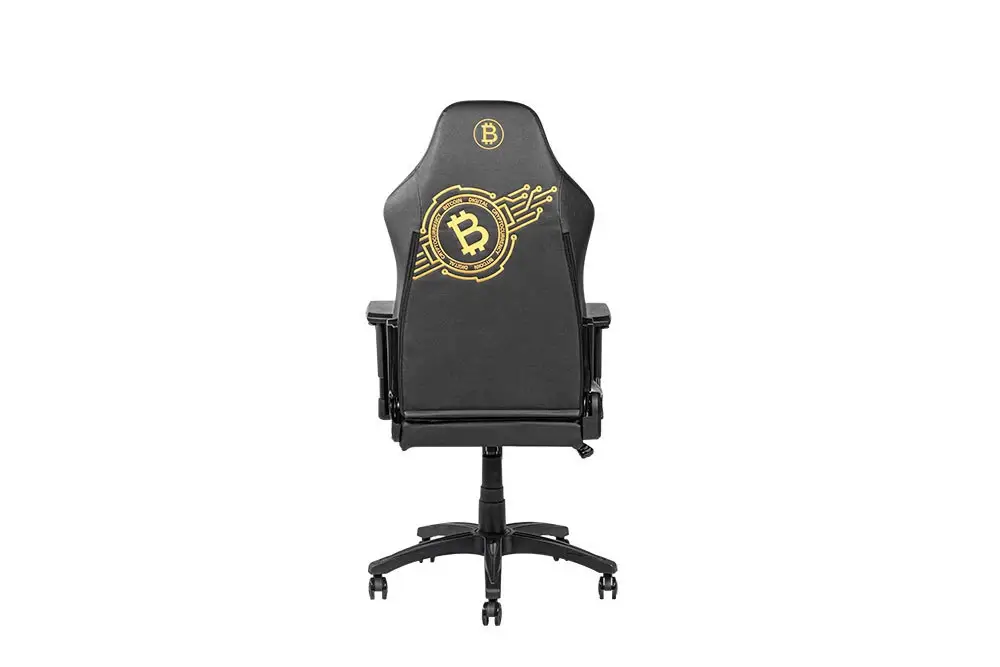 כיסא גיימינג מקצועי Dragon GTM Chair Magnet DLX Bitcoin שחור תמונה 4
