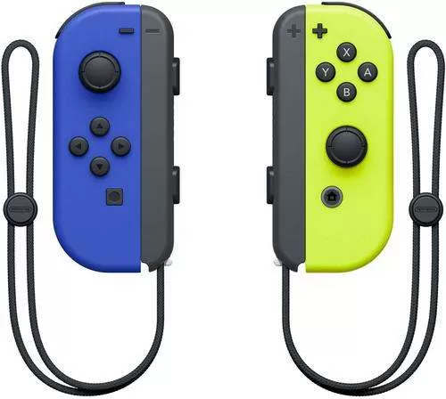 זוג שלטים Nintendo Switch Joy Con צהוב כחול תמונה 2