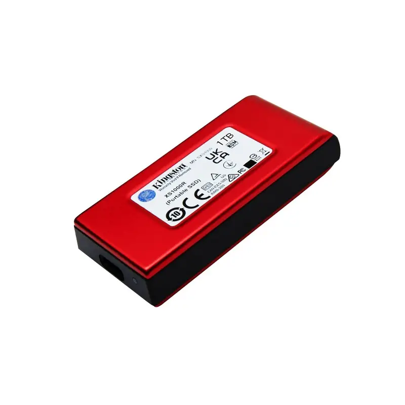 Kingston 1TB XS1000 Red External USB 3.2 Gen 2 Portable SSD תמונה 2