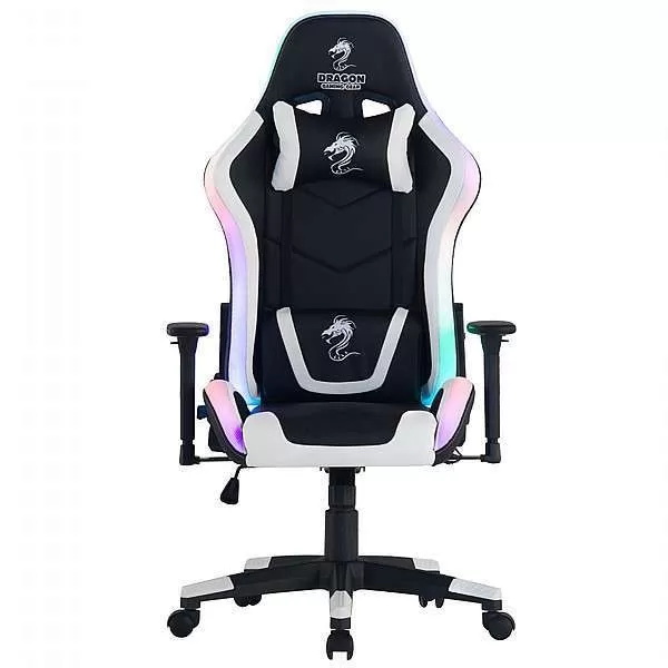כיסא גיימינג לבן Dragon Space RGB