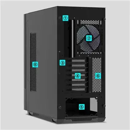 מארז מחשב ZALMAN ATX MID-TOWER Z10 DS BLACK תמונה 3