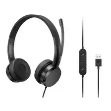 Lenovo USB-A Wired Stereo On-Ear Headset | 149g | 1Y תמונה 2