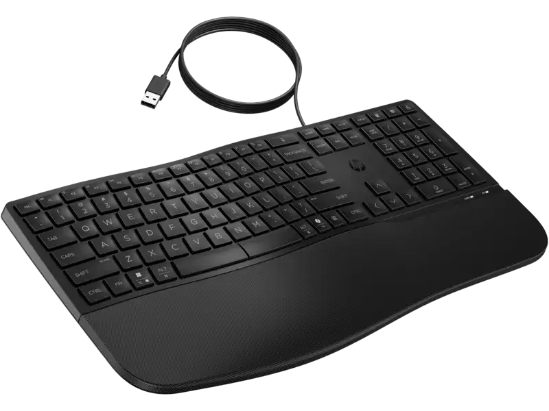 מקלדת חוטית ארגונומית מלאה דגם HP 485 תמונה 4