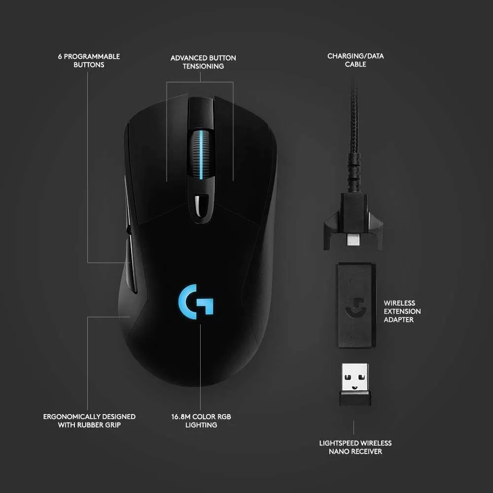 עכבר אלחוטי Logitech G703 Lightspeed תמונה 2