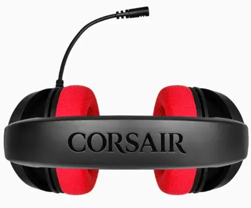 אוזניות חוטיות גיימינג Corsair HS35 אדום תמונה 3