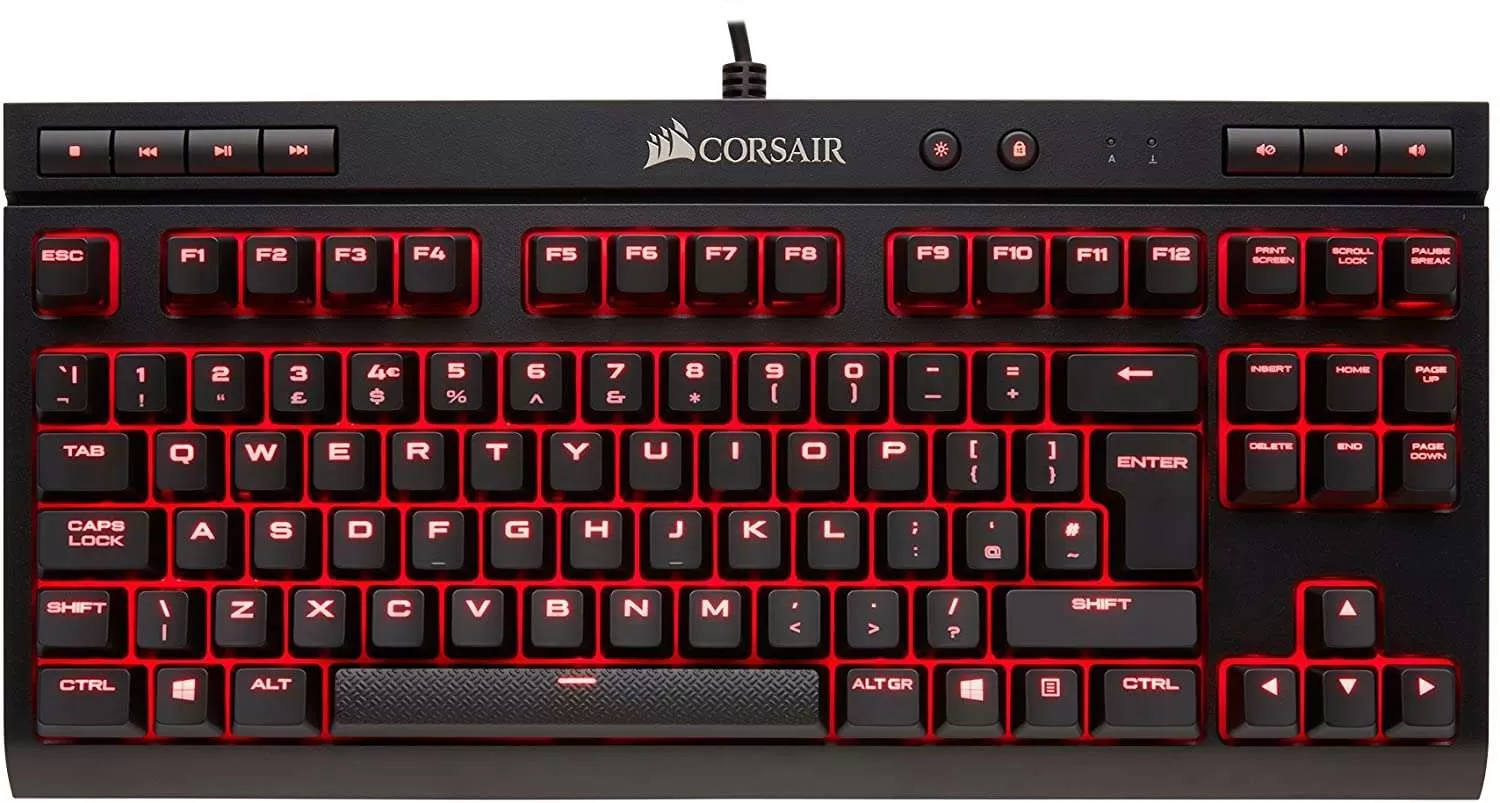 מקלדת גיימינג מכנית Corsair K63 Cherry Red