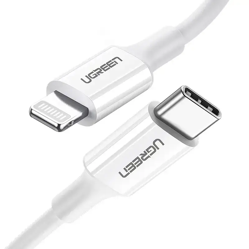 כבל טעינה מסוג USB-C ל Lightning באורך 2 מטר בצבע לבן