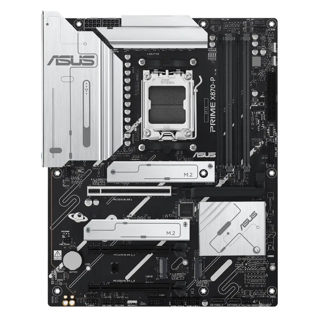 לוח אם אסוס  PRIME X870-P AM5 USB4 AURA תמונה 2