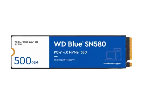 דיסק פנימי WD Blue SN5000 NVMe SSD 500GB Pcie Gen4X4 2280 תמונה 3