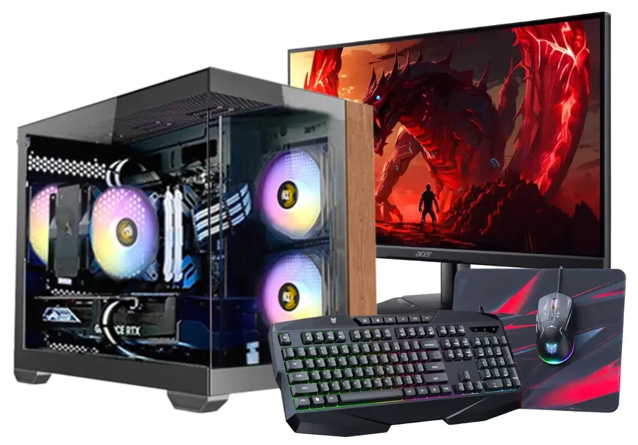 חבילת גיימרים למשחקים כבדים  R5 7500F RTX 5060 EVO 1TB NVMe M.2