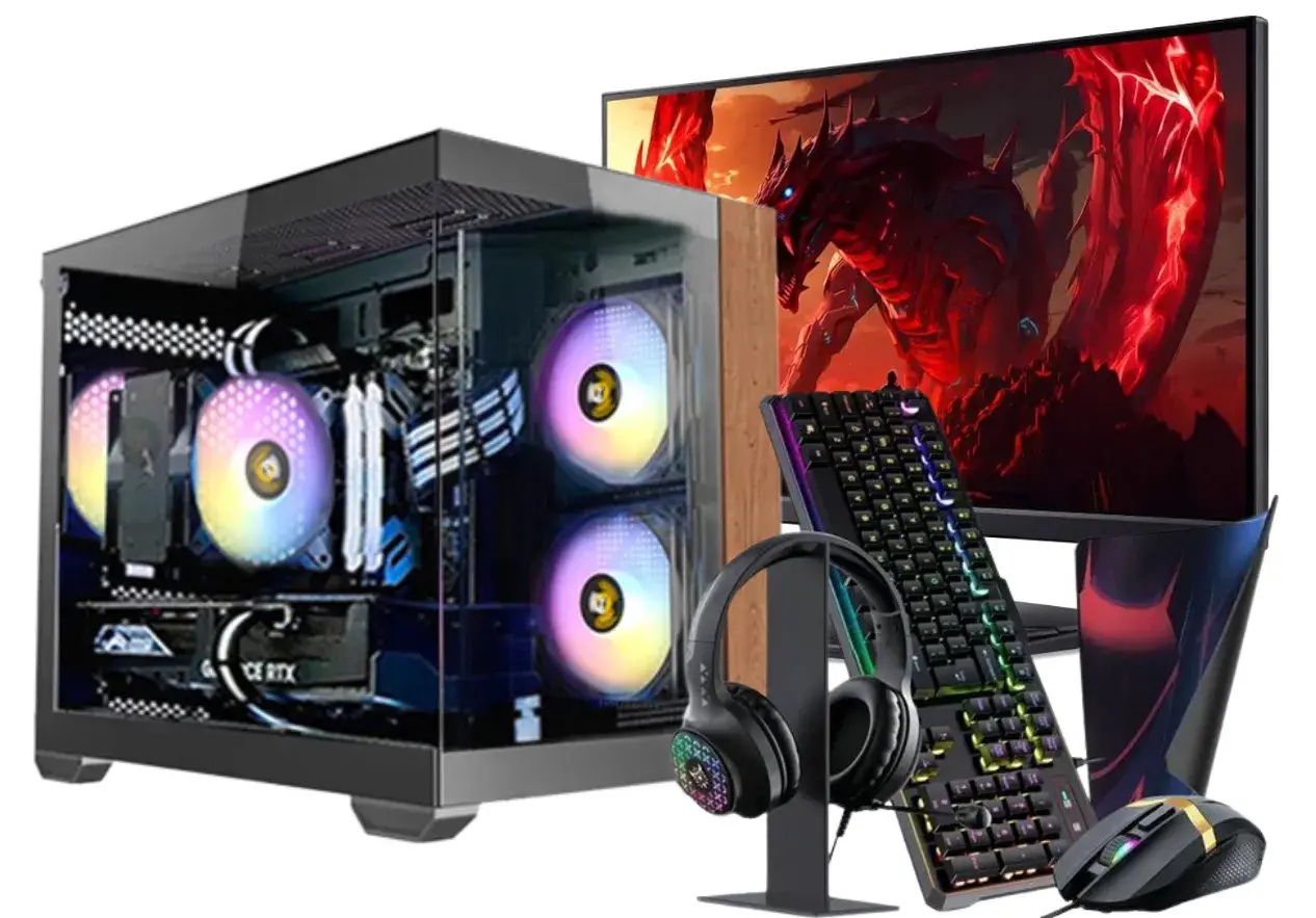 חבילת גיימרים למשחקים כבדים  R5 7500F RTX 5060 EVO 1TB NVMe M.2