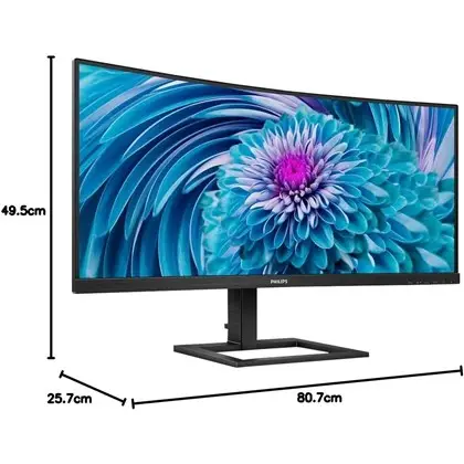 מסך מחשב LCD פיליפס  PHILIPS 34" Curved WQHD UltraWide HDMI/DP/USB תמונה 4