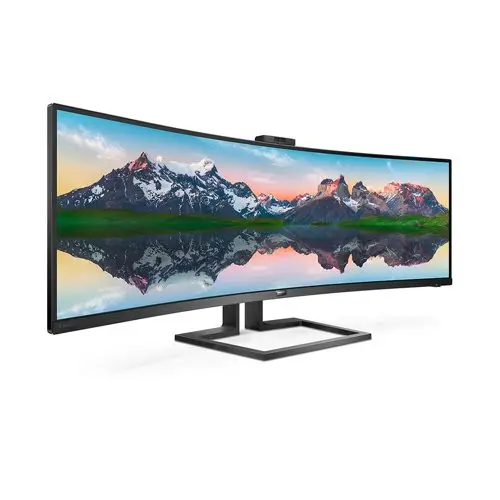 מסך מחשב קעור רחב עם מצלמה  48.8'' PHILIPS CURVED SWQHD 5120X1440 CAMERA HDR4 תמונה 2