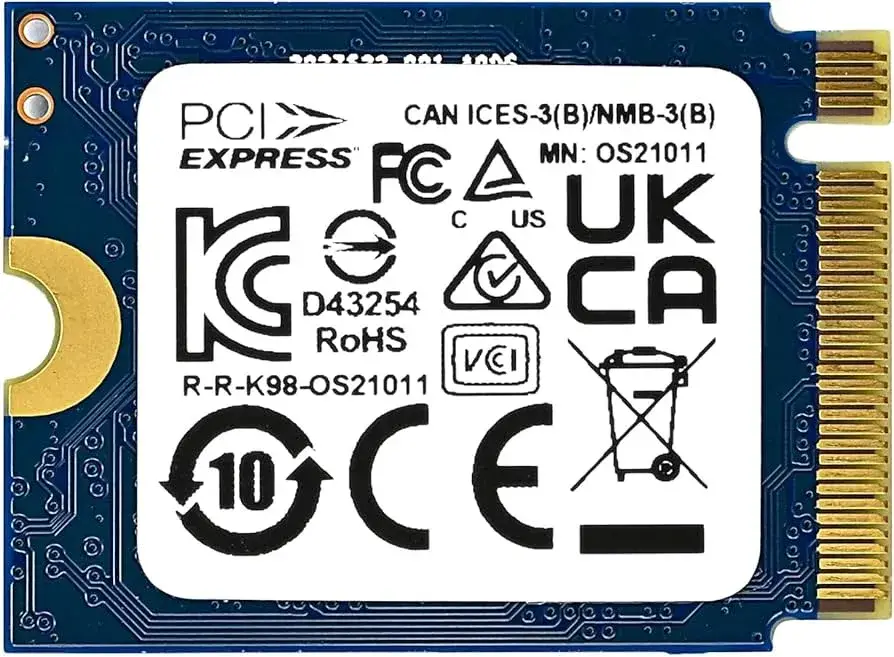 זיכרון  למחשב מיני וקונסולות  Kingston M.2 PCIe Gen. 4 NVMe 2230 1024GB NVMe SSD (TLC) תמונה 2