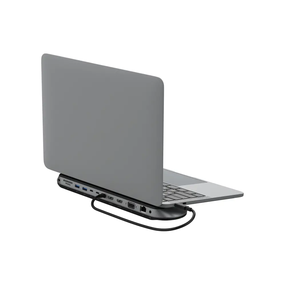 תחנת עגינה אוניברסלית USB-C 11-IN-1 כסוף תמונה 3