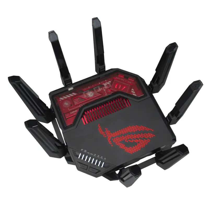 נתב אסוס 8 אנטנות  ASUS GT-BE19000 2.4GHZ/5GHZ/6GHZ WIFI7 8*ANT תמונה 5