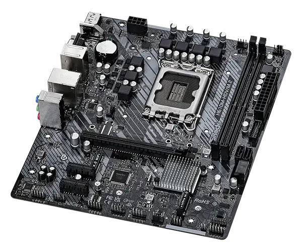 לוח אם למחשב ASrock MB H610M-HVS 1700 DDR4 תמונה 3