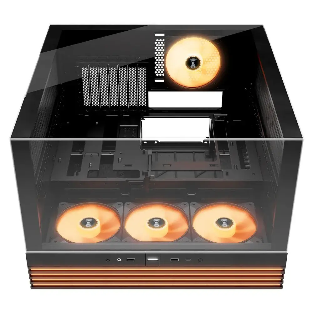 מארז גיימינג עם פסי תאורה ומאווררים be quiet! LIGHT BASE 600 LX Black שחור תמונה 2