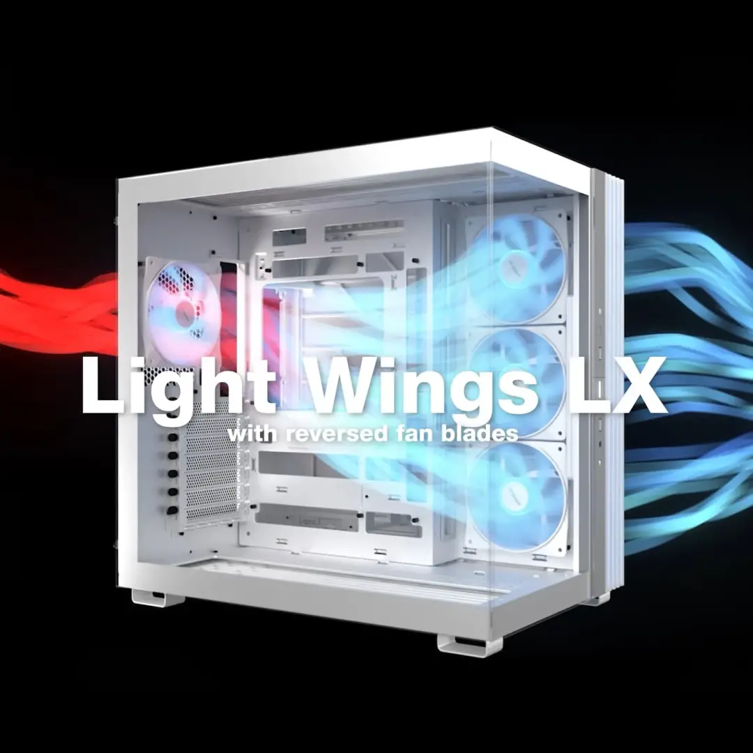 מארז גיימינג עם פסי תאורה ומאווררים be quiet! LIGHT BASE 600 LX Black שחור תמונה 4
