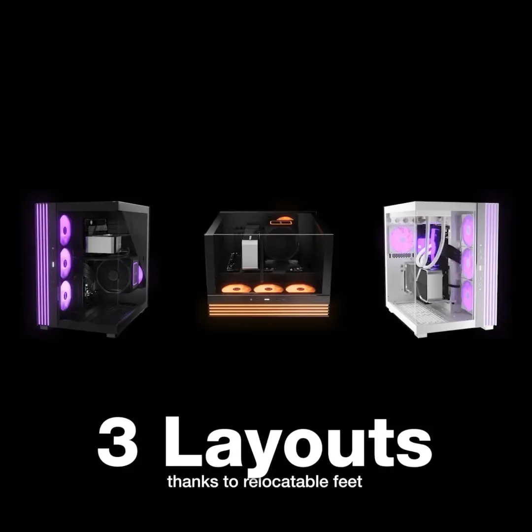 מארז גיימינג עם פסי תאורה ומאווררים be quiet! LIGHT BASE 600 LX Black שחור תמונה 5
