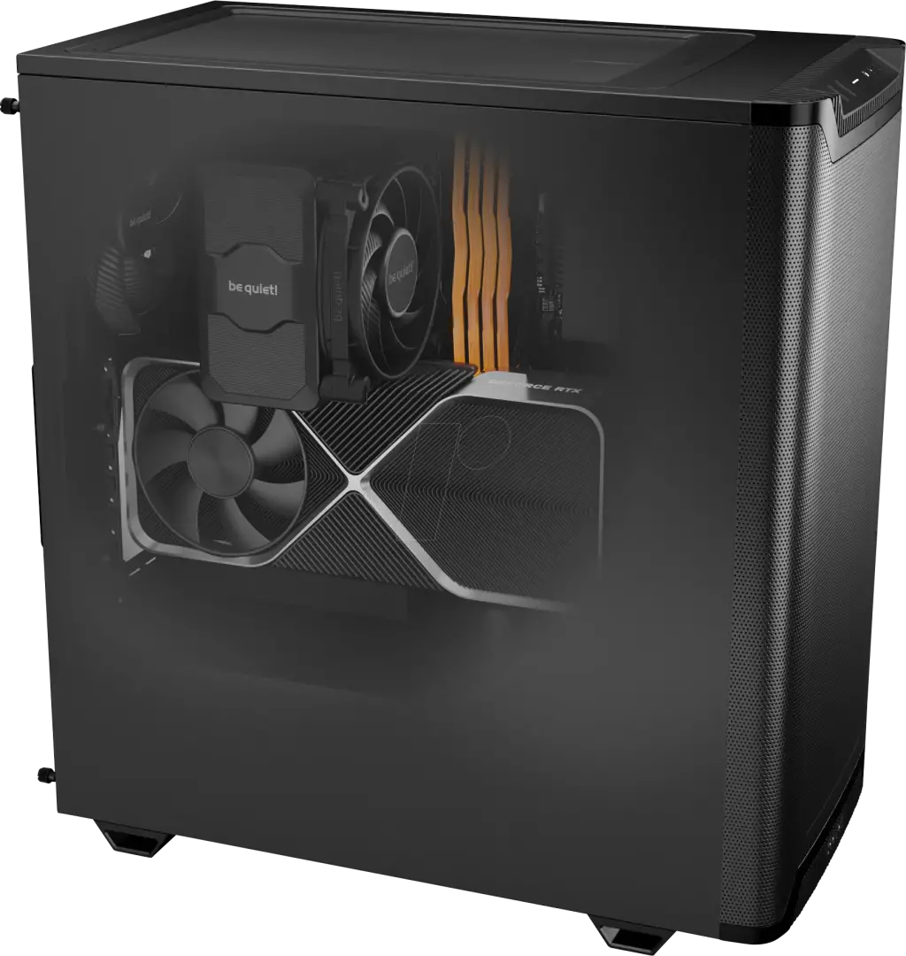 מארז גיימינג חלק (חלון עליון) be quiet! PURE BASE 501 Airflow Black שחור תמונה 3