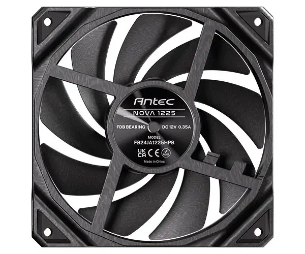 מאוורר למארז Antec Nova 120mm Black Fan And Speed Conntroller תמונה 3