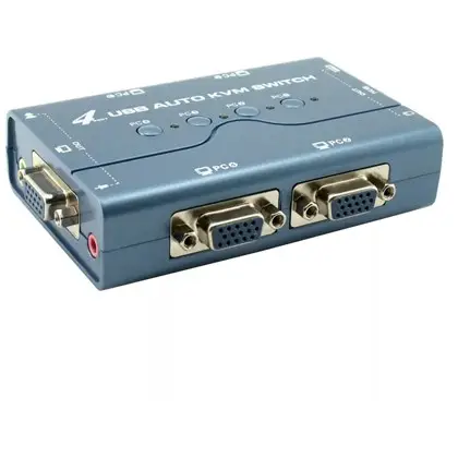 קופסת מיתוג  Gold TouchKVM-USB-4 כחול תמונה 2