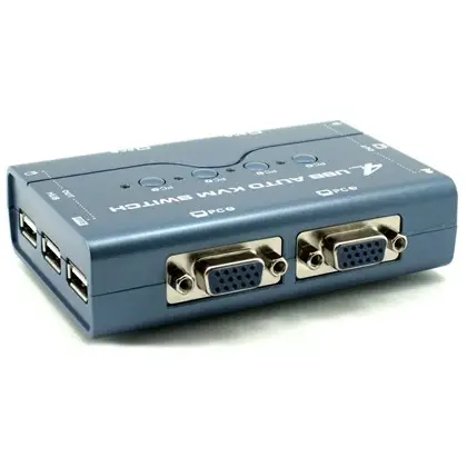 קופסת מיתוג  Gold TouchKVM-USB-4 כחול תמונה 3