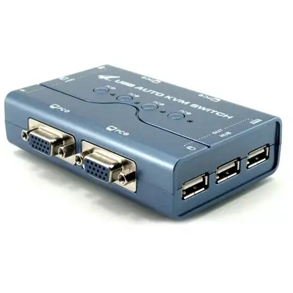 קופסת מיתוג  Gold TouchKVM-USB-4 כחול תמונה 4