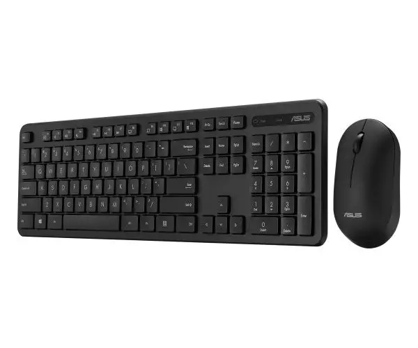 סט אלחוטי 3 שפות ASUS CW100 KEY & MOUSE HEBREW ENGLISH RUSSIAN תמונה 2