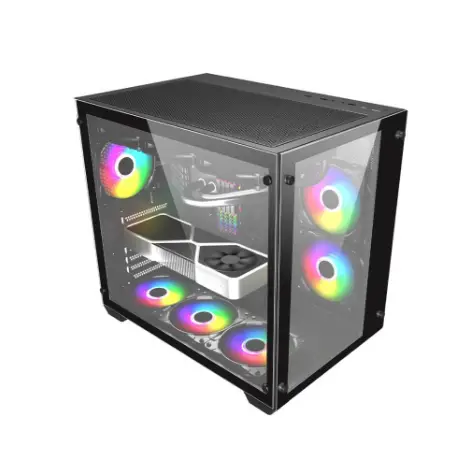 מארז FSP CMT380B GAMINGPC CASE ATX MID TOWER - BLACK שחור